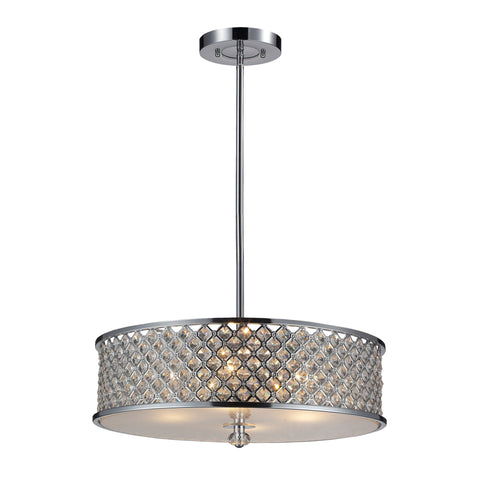 4- Light Pendant In Polished Chrome
