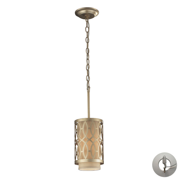 1- Light Pendant In Aged Silver Includes An Adapter Kit To Allow For Easy Conversion Of A Recessed Light To A Pendant