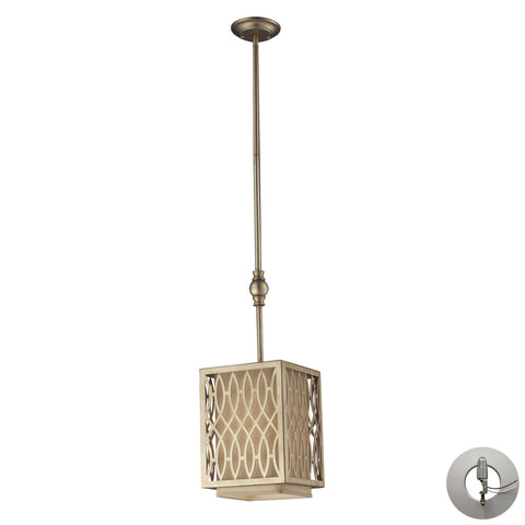 1- Light Pendant In Aged Silver Includes An Adapter Kit To Allow For Easy Conversion Of A Recessed Light To A Pendant