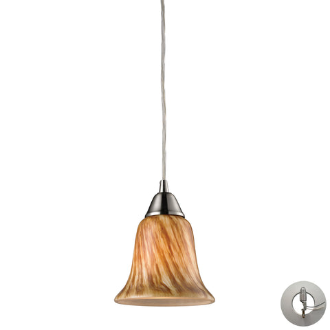 1- Light Pendant In Satin Nickel Includes An Adapter Kit To Allow For Easy Conversion Of A Recessed Light To A Pendant