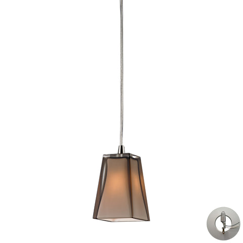 1- Light Pendant In Satin Nickel Includes An Adapter Kit To Allow For Easy Conversion Of A Recessed Light To A Pendant