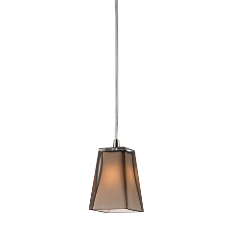 1- Light Pendant In Satin Nickel