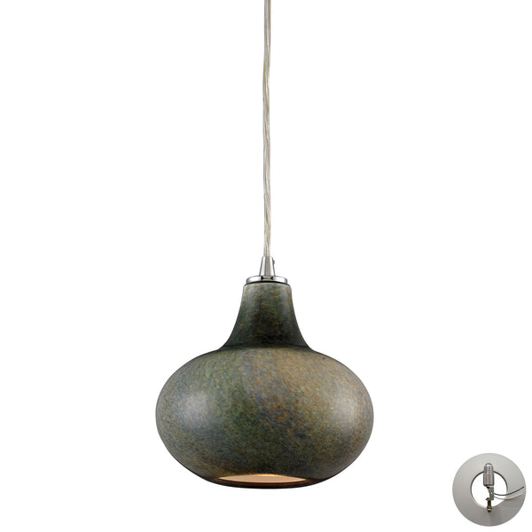1- Light Pendant In Satin Nickel Includes An Adapter Kit To Allow For Easy Conversion Of A Recessed Light To A Pendant