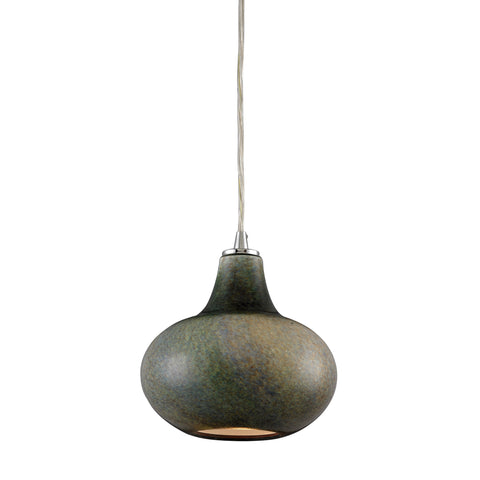 1- Light Pendant In Satin Nickel