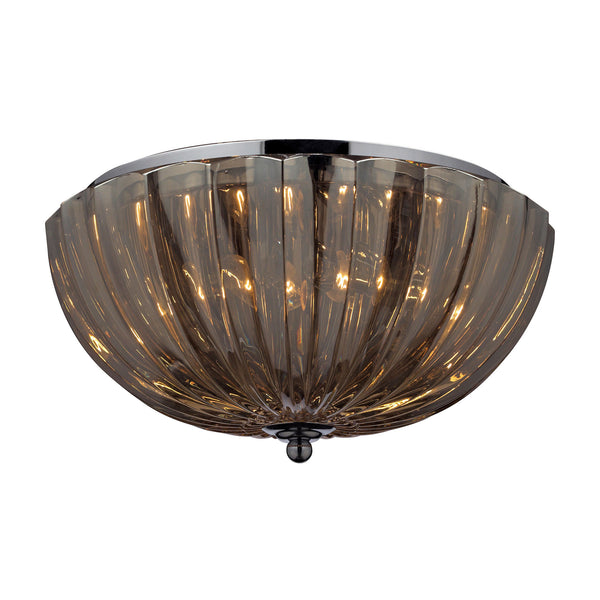 2- Light Flushmount In Polished Chrome