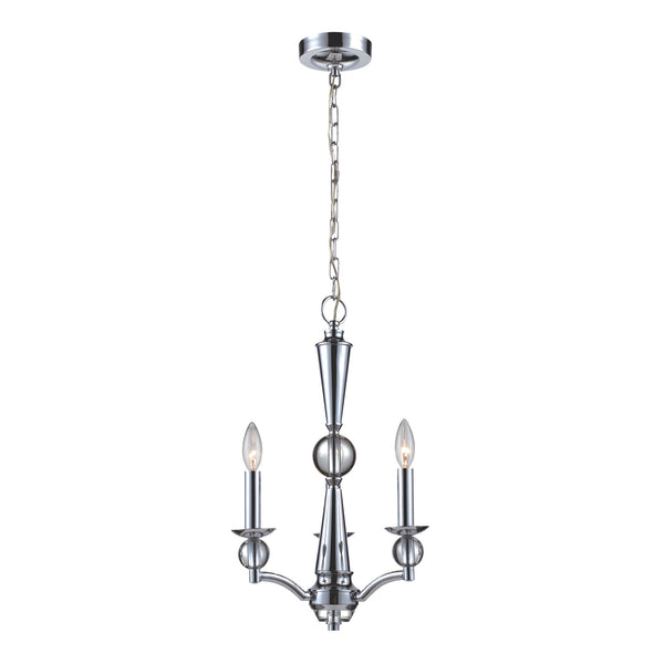 3- Light Chandelier In Polished Chrome