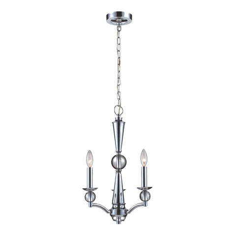 3- Light Chandelier In Polished Chrome