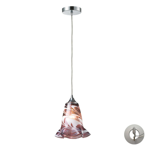 Vestido 1 Light Pendant In Polished Chrome Includes An Adapter Kit To Allow For Easy Conversion Of A Recessed Light To A Pendant