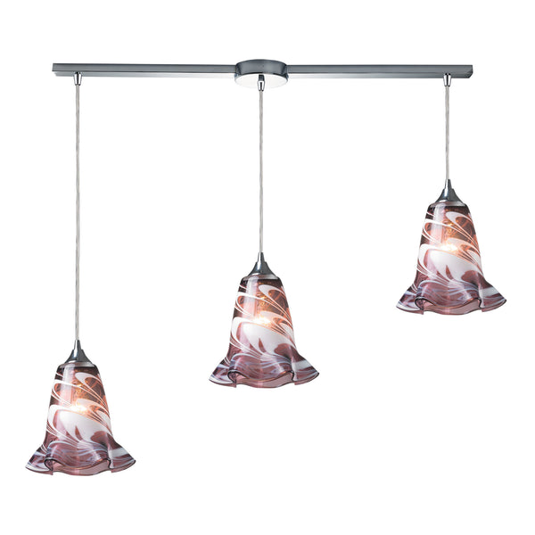 Vestido 3 Light Pendant In Polished Chrome