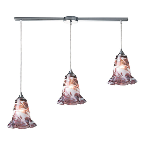 Vestido 3 Light Pendant In Polished Chrome