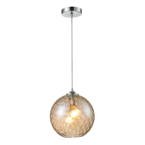 Watersphere 1 Light Pendant In Polished Chrome