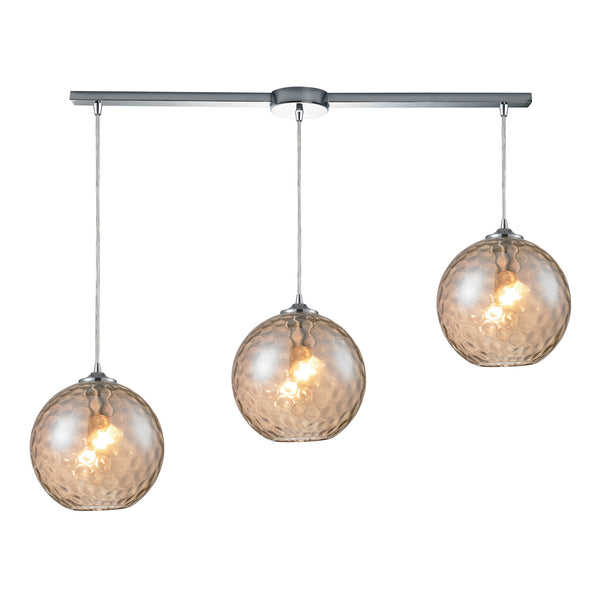 Watersphere 3 Light Pendant In Polished Chrome