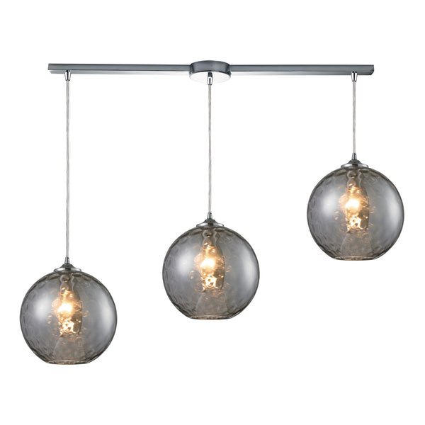 Watersphere 3 Light Pendant In Polished Chrome
