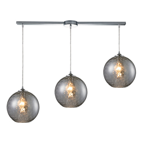 Watersphere 3 Light Pendant In Polished Chrome