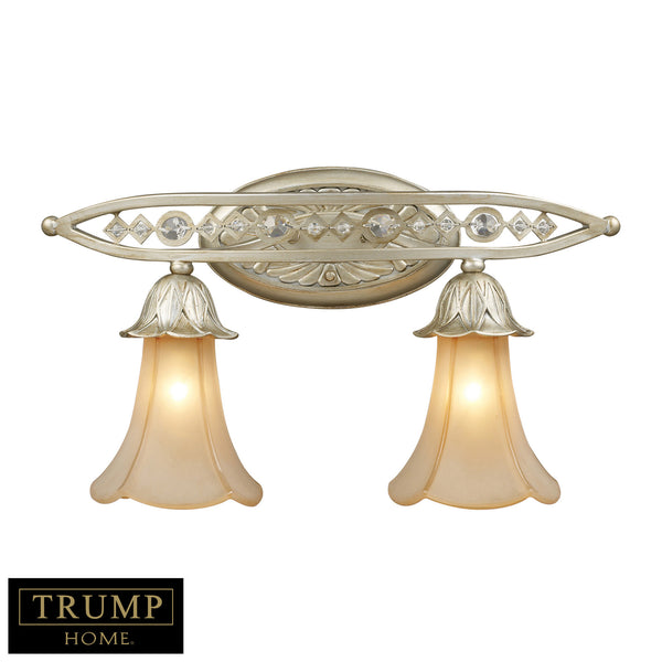 2 Light Vanity With Embedded Crystal