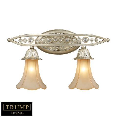 2 Light Vanity With Embedded Crystal