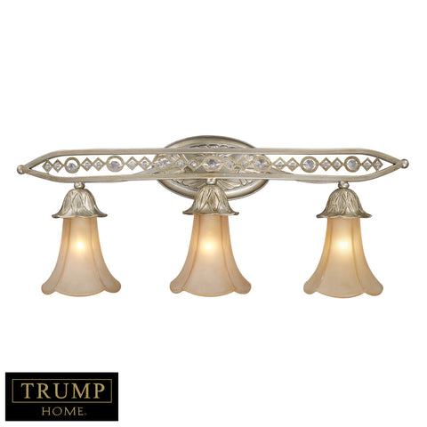 3 Light Vanity Light With Embedded Crystal