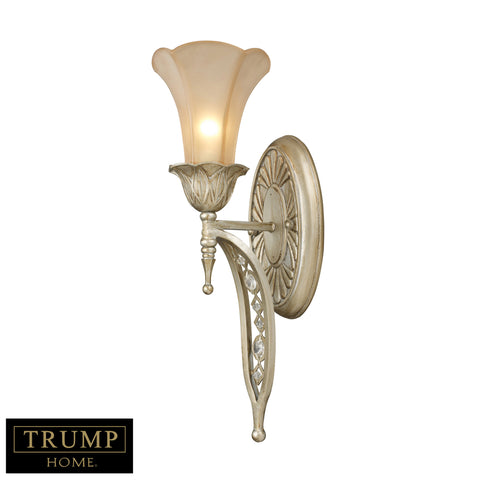 1 Light Wall Bracket With Embedded Crystal