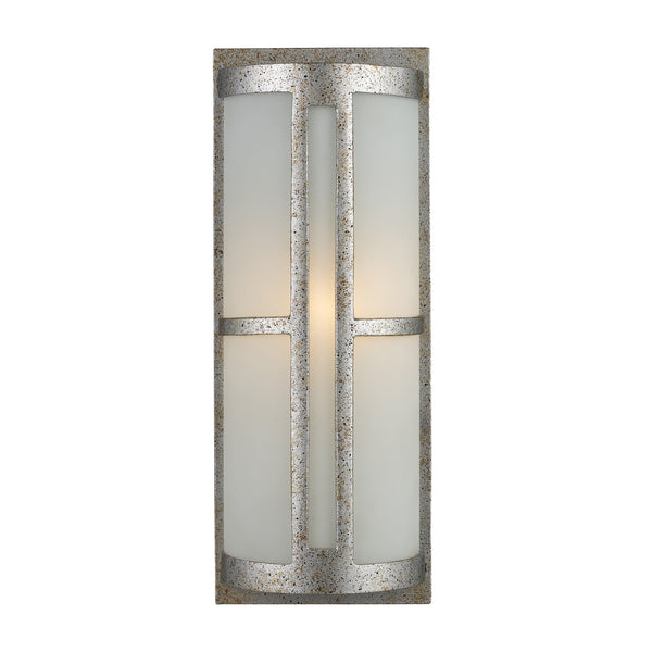 Trevot 1-Light Outdoor Wall Mount In Sunset Silver