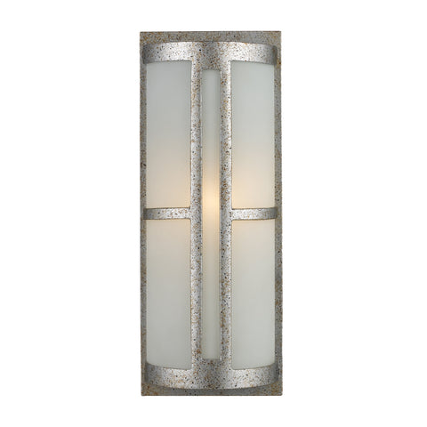 Trevot 1-Light Outdoor Wall Mount In Sunset Silver