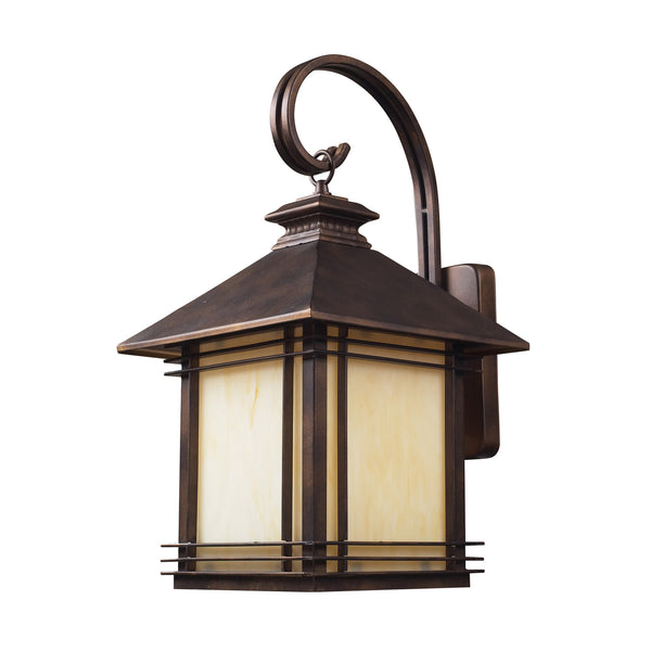 1 Light Outdoor Wall Sconce In Hazelnut Bronze