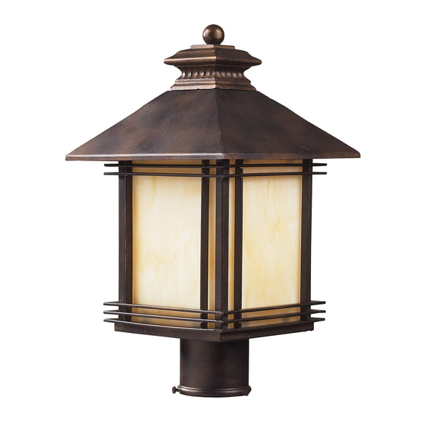 1 Light Outdoor Post Light Light In Hazelnut Bronze