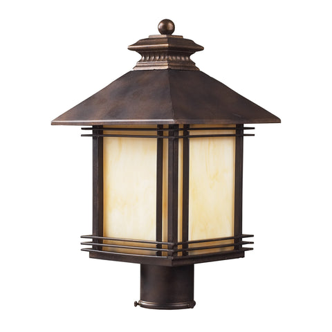 1 Light Outdoor Post Light Light In Hazelnut Bronze