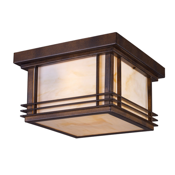 Blackwell 2-Light Outdoor Flush Mount In Hazelnut Bronze