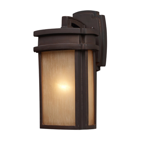 1 Light Outdoor Sconce In Clay Bronze