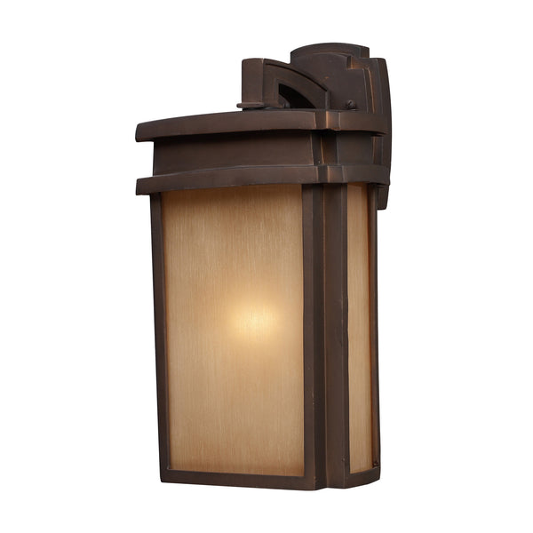 1 Light Outdoor Sconce In Clay Bronze