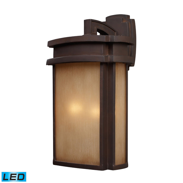 2 Light Sconce In Clay Bronze - LED, 800 Lumens (1600 Lumens Total) With Full Scale Dimming Range, 60 Watt (120 Watt Total)Equivalent , 120V Replaceable LED Bulb Included