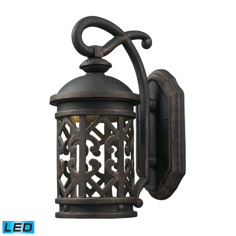 1- Light Outdoor Sconce In Weathered Charcoal