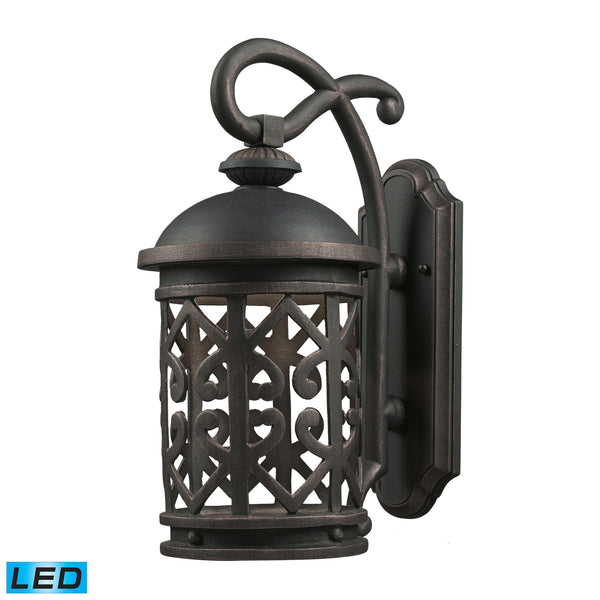 1- Light Outdoor Sconce In Weathered Charcoal