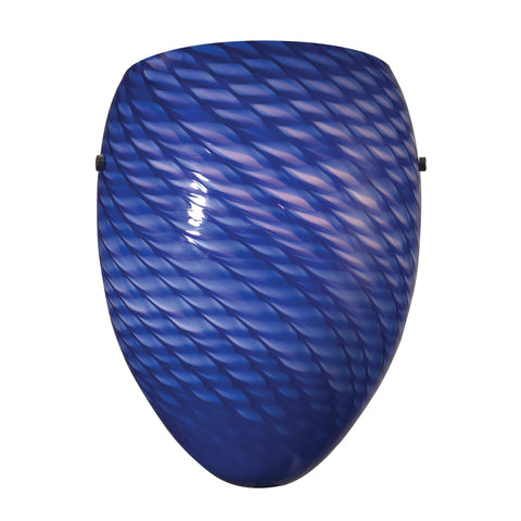 1 Light Wall Bracket Sapphire Blue Wall Sconce