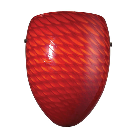 1 Light Wall Bracket Scarlet Red Wall Sconce