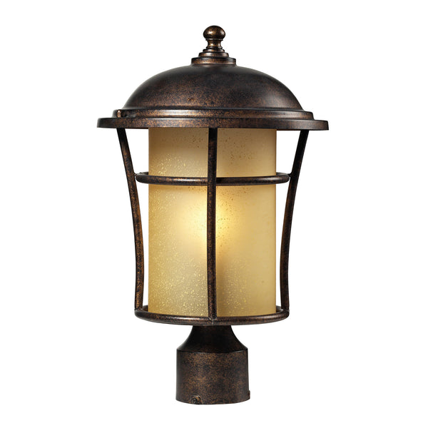 Bolla Vista 1 Light Post Mount In Regal Bronze