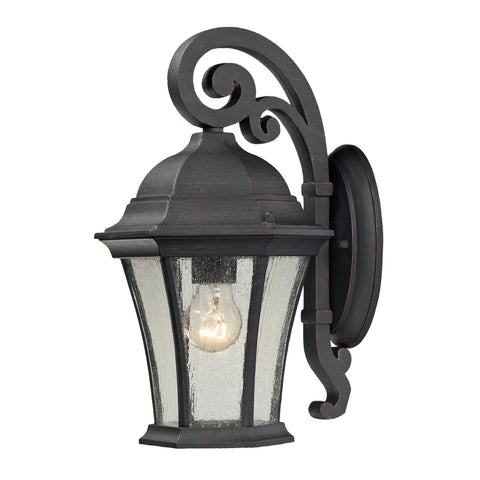 Wellington Park 1 Light Outdoor Sconce In Weathered Charcoal