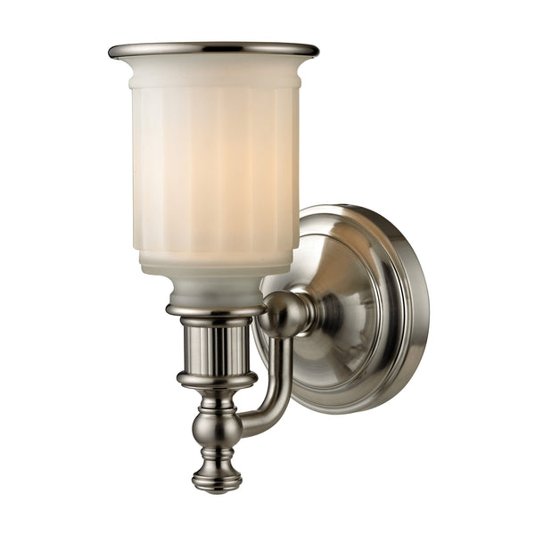 Acadia Collection 1 light bath in Brushed Nickel