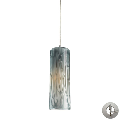 1 Light Pendant In Satin Nickel With Maple Dusk Includes An Adapter Kit To Allow For Easy Conversion Of A Recessed Light To A Pendant