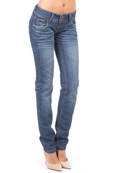 Blue Skinny Jeans-Denim Blue-UK 6 - EU 34