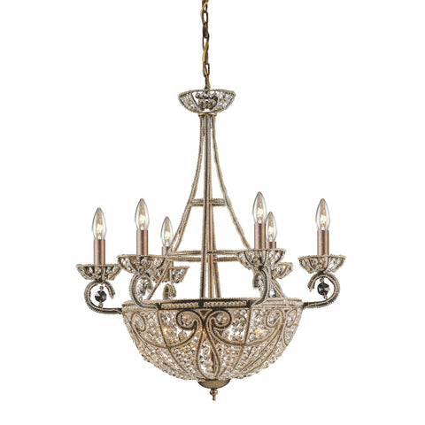 10 Light Chandelier In Dark Bronze