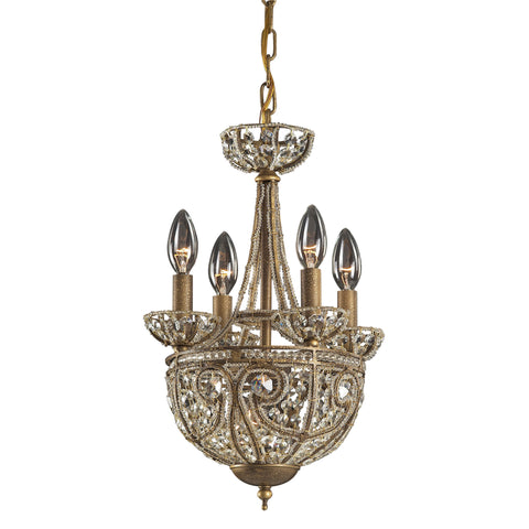 5 Light Chandelier In Dark Bronze