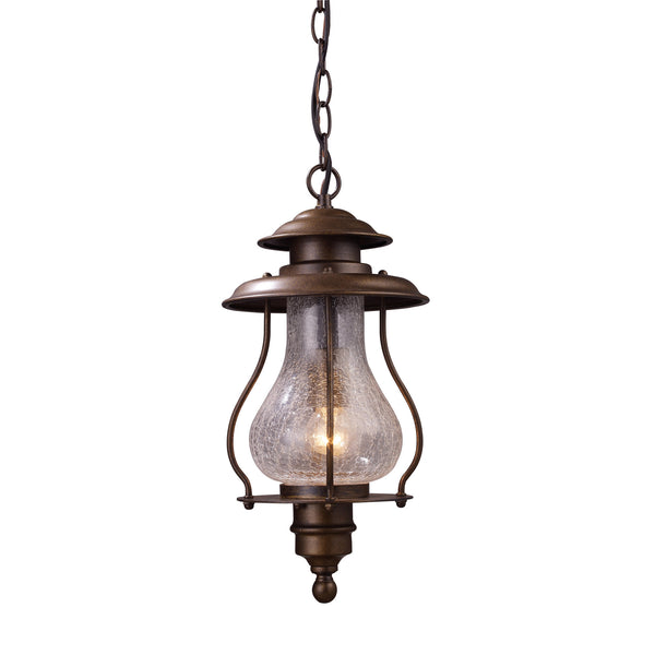 Wikshire 1-Light Outdoor Pendant In Coffee Bronze