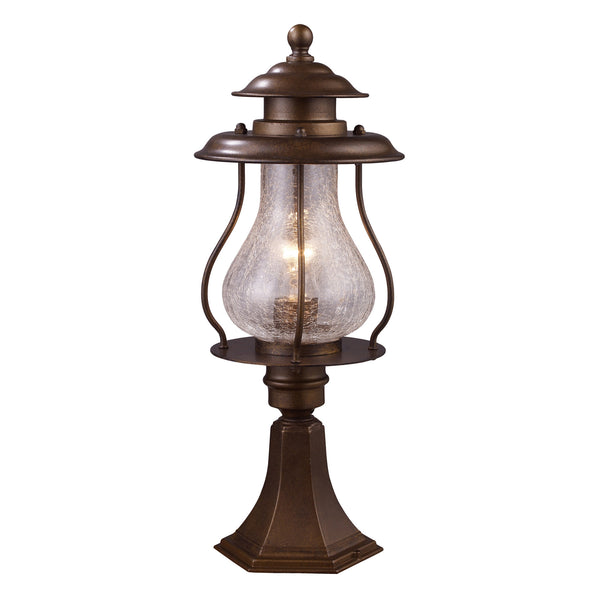 Wikshire 1-Light Outdoor Post Mount In Coffee Bronze