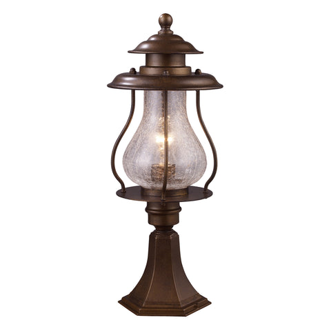 Wikshire 1-Light Outdoor Post Mount In Coffee Bronze