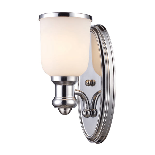 Brooksdale 1-Light Sconce In Polished Chrome