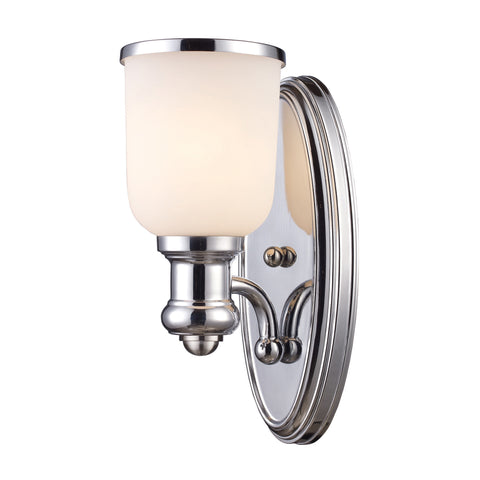 Brooksdale 1-Light Sconce In Polished Chrome