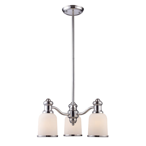 Brooksdale 3-Light Chandelier In Polished Chrome