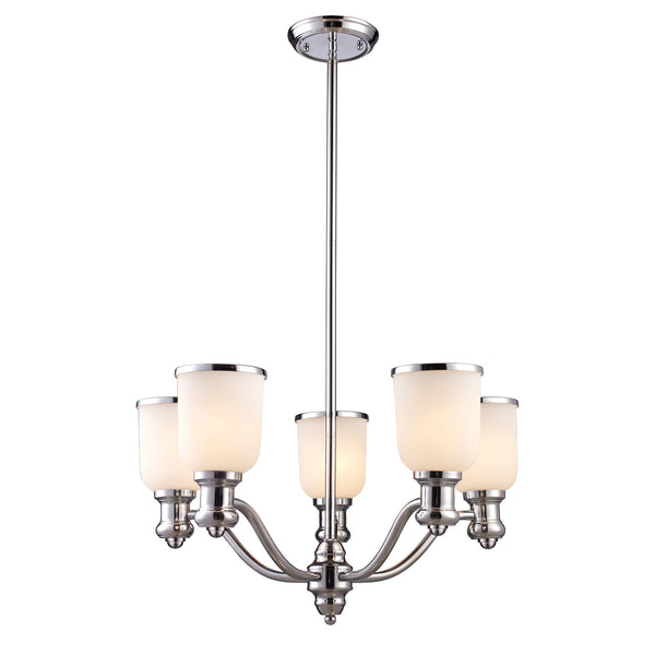 Brooksdale 5-Light Chandelier In Polished Chrome