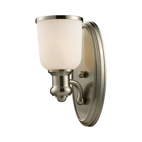 Brooksdale 1-Light Sconce In Satin Nickel
